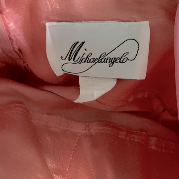 Michelangelo Pink Dress with Sash Size 16 - Picture 2 of 3